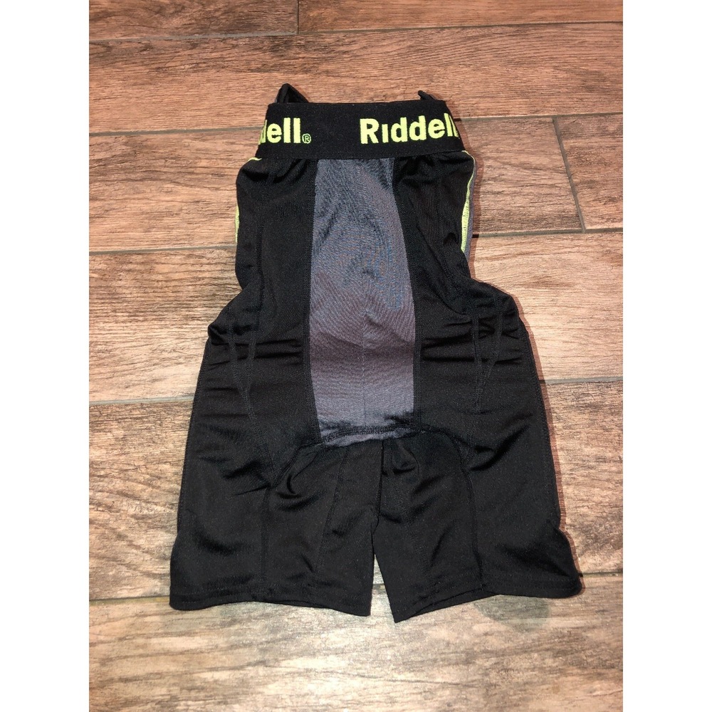 Boys Riddell Football Girdle Padded Compression Shorts Black‎ Youth Medium